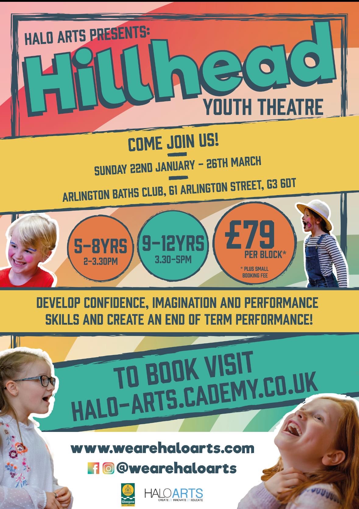 flyer for youth theatre